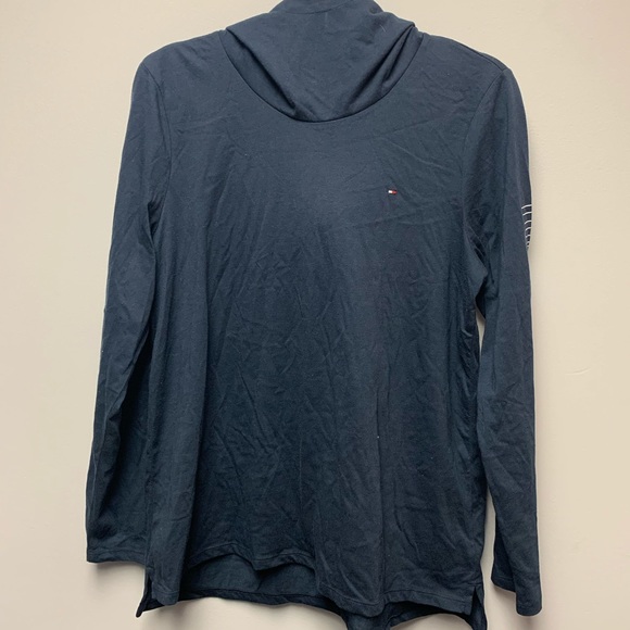 Tommy Hilfiger light hoodie, navy blue, size large - Picture 1 of 7